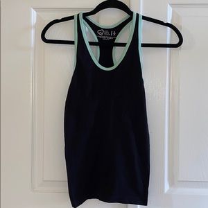 NWOT Aeropostale Black Mint Lining Athletic Work Out Tank Top